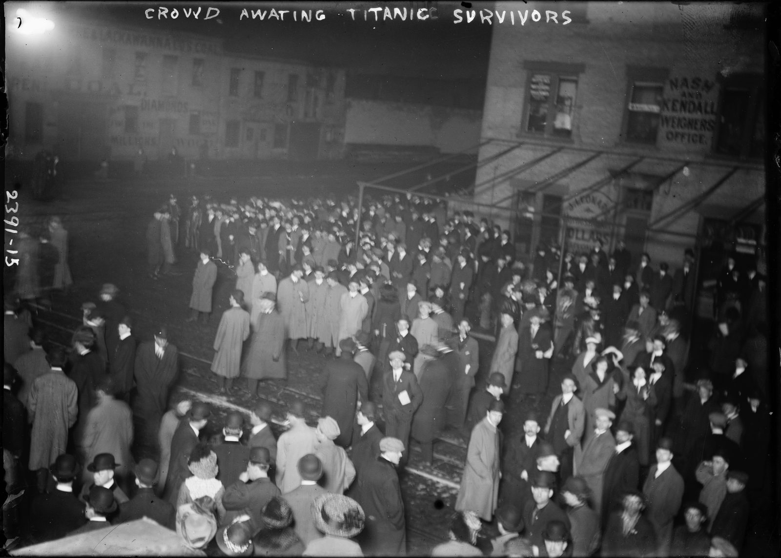 The crowd, waiting