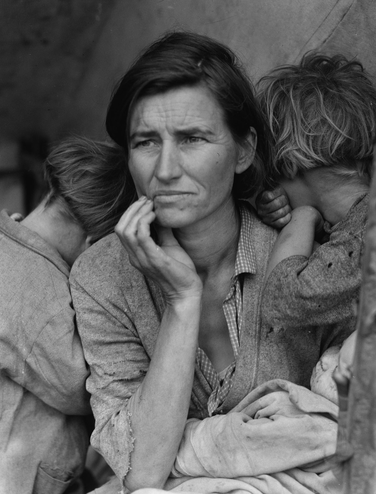 Destitute pea pickers in California