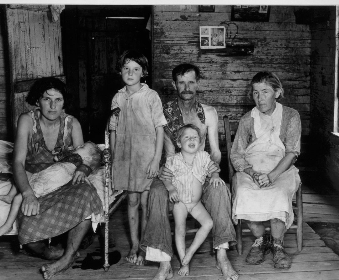 Bud Fields and his family at home